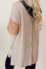 Load image into Gallery viewer, Color Block Exposed Seam Dropped Shoulder Hoodie
