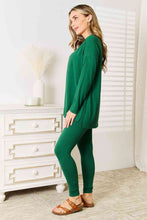 Load image into Gallery viewer, Zenana Lazy Days Full Size Long Sleeve Top and Leggings Set
