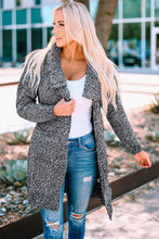 Load image into Gallery viewer, Heathered Open Front Longline Cardigan with Pockets
