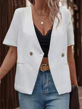 Load image into Gallery viewer, Two-Button Short Sleeve Pocket Blazer
