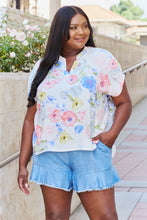 Load image into Gallery viewer, White Birch One And Only Full Size Short Sleeve Floral Print Top
