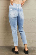 Load image into Gallery viewer, BAYEAS High Waisted Distressed Slim Cropped Jeans
