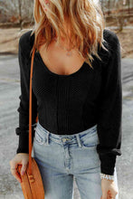 Load image into Gallery viewer, Scoop Neck Long Sleeve Top
