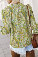 Load image into Gallery viewer, Printed Frill Flounce Sleeve Shirt
