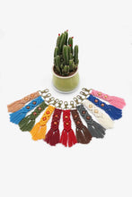 Load image into Gallery viewer, Assorted 4-Pack Handmade Macrame Fringe Keychain
