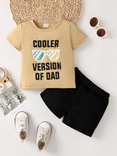 Load image into Gallery viewer, Boys COOLER VERSION OF DAD Tee and Shorts Set
