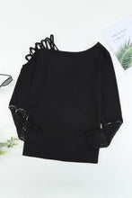 Load image into Gallery viewer, Crisscross Spliced Lace Top
