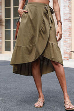 Load image into Gallery viewer, Elastic Waist Ruffled Skirt with Pockets
