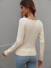 Load image into Gallery viewer, V-Neck Ribbed Knit Top
