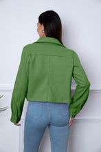 Load image into Gallery viewer, Snap Down Collared Neck Jacket
