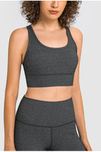 Load image into Gallery viewer, Mesh Panel Racerback Longline Sports Bra
