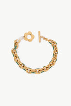Load image into Gallery viewer, Flower Toggle Clasp Chain Bracelet

