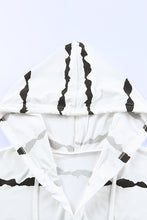 Load image into Gallery viewer, Striped Half-Button Drawstring Hoodie
