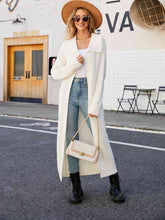 Load image into Gallery viewer, Full Size Collared Open Front Duster Cardigan
