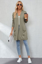 Load image into Gallery viewer, Open Front Long Sleeve Cardigan
