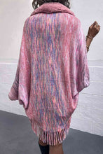 Load image into Gallery viewer, Open Front Fringe Hem Poncho
