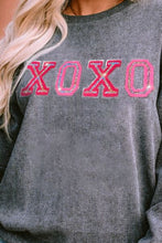 Load image into Gallery viewer, XOXO Round Neck Dropped Shoulder Sweatshirt
