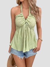 Load image into Gallery viewer, Halter Neck Sleeveless Tank Top
