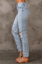 Load image into Gallery viewer, Distressed Straight Legs with Pockets
