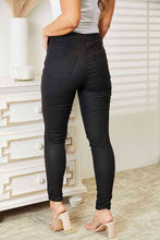 Load image into Gallery viewer, Kancan Full Size High Rise Black Coated Ankle Skinny Jeans
