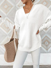 Load image into Gallery viewer, Half Zip Long Sleeve Knit Top
