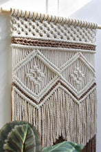 Load image into Gallery viewer, Two-Tone Handmade Macrame Wall Hanging
