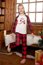 Load image into Gallery viewer, MERRY CHRISTMAS Graphic Top and Plaid Pants Set
