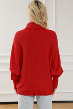 Load image into Gallery viewer, Merry Letter Embroidered High Neck Sweater
