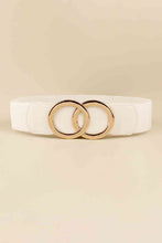 Load image into Gallery viewer, Zinc Alloy Buckle Elastic PU Belt
