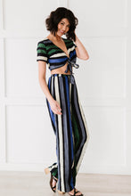 Load image into Gallery viewer, Dress Day So Divine Striped Crop Top and Pants Set
