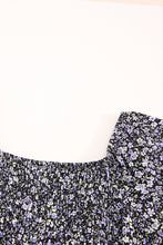 Load image into Gallery viewer, Ditsy Floral Smocked Sweetheart Neck Mini Dress
