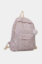 Load image into Gallery viewer, Printed Polyester Large Backpack (Fluffy Ball Included)
