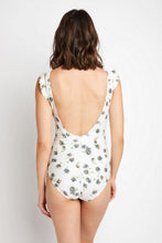 Load image into Gallery viewer, Marina West Swim Float On Ruffle Faux Wrap One-Piece in Daisy Cream
