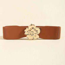 Load image into Gallery viewer, Flower Alloy Buckle Elastic Belt
