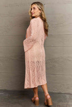 Load image into Gallery viewer, POL You Make Me Blush Open Front Maxi Cardigan
