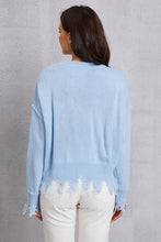 Load image into Gallery viewer, Lip Fringe Round Neck Sweater
