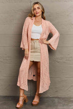 Load image into Gallery viewer, POL You Make Me Blush Open Front Maxi Cardigan
