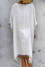 Load image into Gallery viewer, Tassel Detail Embroidery Dress
