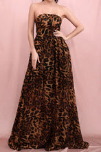 Load image into Gallery viewer, Leopard Print Strapless Dress
