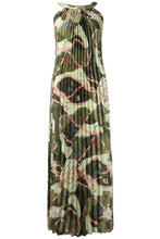 Load image into Gallery viewer, Printed Accordion Pleated Midi Dress
