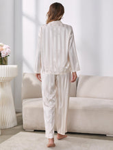 Load image into Gallery viewer, Button-Up Shirt and Pants Pajama Set
