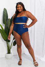 Load image into Gallery viewer, Marina West Swim Wave Break Contrast Trim One-Piece
