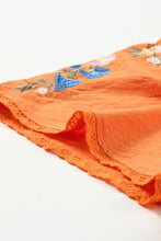 Load image into Gallery viewer, Embroidered Buttoned Peplum Top
