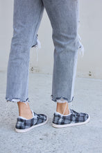 Load image into Gallery viewer, Forever Link Plaid Plush Flat Sneakers
