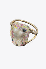 Load image into Gallery viewer, Random-Shape Natural Stone Brass Bracelet
