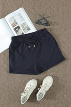 Load image into Gallery viewer, Drawstring Cuffed Shorts with Pockets
