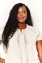 Load image into Gallery viewer, Double Take Crochet Buttoned Short Sleeves Top
