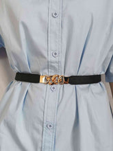 Load image into Gallery viewer, Zinc Alloy Buckle Elastic PU Belt
