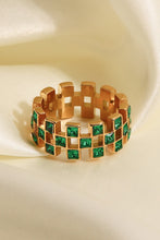 Load image into Gallery viewer, Contrast Stainless Steel 18K Gold-Plated Ring
