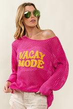 Load image into Gallery viewer, BiBi VACAY MODE Embroidered Knit Cover Up
